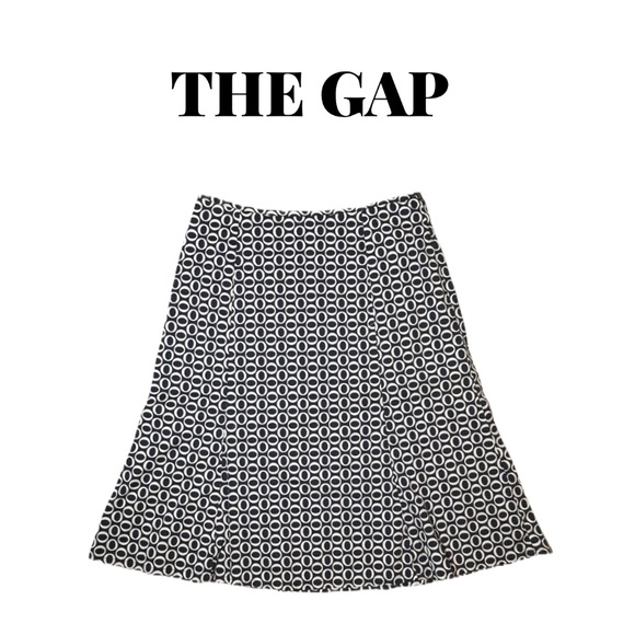 💲5 SALE💲GAP Black/Tan Lightweight Skirt Size 0 - Picture 1 of 14